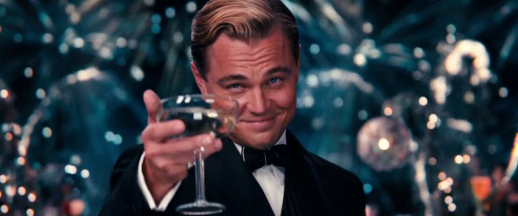 And here's the great gatsby proposing a toast for our future success (lol)